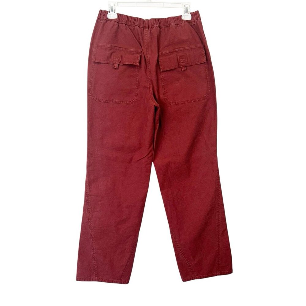 Free People Movement Baggy‎ Cargo Utility Pants Women’s Size Medium Red - Picture 3 of 12